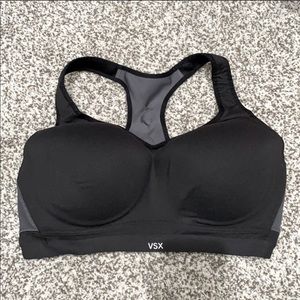 Victoria's Secret Black Sports Bras. Gently used. Great bra for full figured.